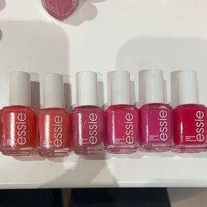 Essie Pink and Red Nail Polish Set